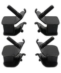 Heavy Duty Generator Anti Vibration Rubber Mount With Shock Absorbing Isolation Pad set of four black rubber mounts with bolts.