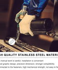 Stainless Steel Blind Rivets 50 Pcs Smooth Head Permanent Fasteners being used in a DIY project.