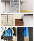 Stainless Steel Floor Cable Cover 39 Inch Long for Under Desk Cable Management displayed on various floor settings and packaging