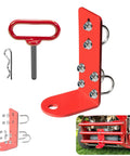 Heavy Duty 3/4 Inch Trailer Hitch Kit With Latch, U-Bolt, Nuts, Washers And R Clip For Zero Turn Lawn Mowers And Lawn Carts