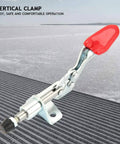 Two Pack Iron Galvanized Push Pull Vertical Toggle Clamps For Welding Jigging Sheet Metal And Circuit Boards Holding Quick Fixed