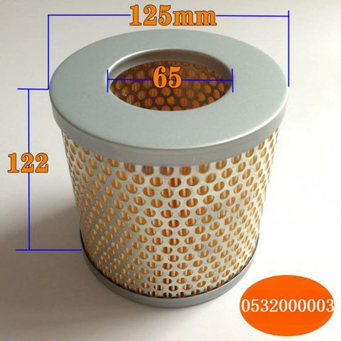 Vacuum Pump Air Filter Element 0532000003 Heavy Duty 5 Micron Oil Mist Separator with measurements, OEM Replacement