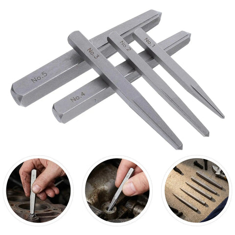 Ipetboom Premium Screw Extractor Kit With Reverse Design For Tough Broken Bolts And Damaged Screws, Carbon Steel Remover Tool Perfect For Mechanics And Workshop Pros Needing Easy Out Performance. carbon steel extractor set No.1-No.5