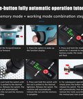 Badass Brushless Cordless Rivet Nut Gun With 2 Pack 5200mAh Batteries And Fast Charger operation tutorial steps for automatic features.