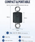 Badass Heavy Duty Grip Strength Tester And Isometric Force Meter With App Tracking, compact design, 80x70x180mm, portable use.