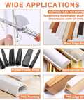 Wide applications of Multi Angle Miter Cutter for trimming wood edge band, PVC trunking, and rubber plastic strips