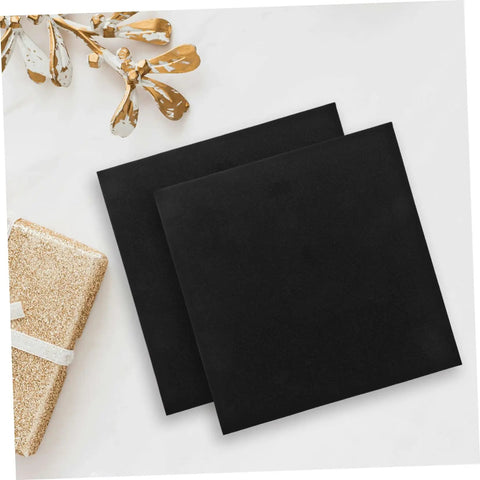 Two black heavy-duty polyurethane foam sheets from the Four Pack Heavy Duty Polyurethane Foam Sheets High Density Cushioning For Toolboxes And Vehicle Cases Hella Durable Stain Absorbing Cleaning Pads Kickass Home Office Packing Solution.