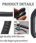 Three Pairs Black Bicycle Brake Lever Grips With Anti Slip Silicone Texture for mountain road MTB BMX bikes universal fit