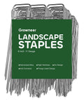 Heavy Duty 6 Inch U Shaped Landscape Staples Pack Of 50 For Weed Barrier Fabric And Landscape Fabric And Lawn Edging Galvanized Steel Ground Pins For Strong Hold In Garden And Yard