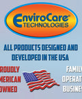 EnviroCare Technologies branding image highlighting American design and family ownership.