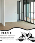 Replace Your Sliding Door Pulley Wheel Roller With Double Bearings At 40mm for patio tracks and sliding windows in modern setting.