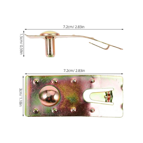 20 Pcs Tough As Nails Pallet Rack Safety Pins Teardrop Beam Clips Zinc Plated Steel Locking Clamps dimensions 7.2cm x 3cm