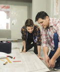 Men using Heavy Duty Plastic Tool Box With Sturdy Handle For Secure Storage And Carry All Craft And Diy Gear And Handyman Repairs Smarter Shop.