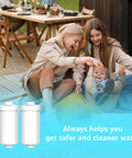 Top Notch Fluoride Filter Replacement for Berkey PF-2 Gravity Water Filter shown near family outdoors