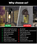 Comparison of Top Tier 2 Pack Outdoor Wall Lanterns Standout With Heavy Duty 18 Inch Build And Foolproof Dusk To Dawn Photocell Sensor.