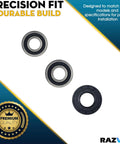 Heavy Duty Front Load Washer Tub Bearings And Seal Kit Replacement For Compatible Models, precision fit bearings in black and silver.