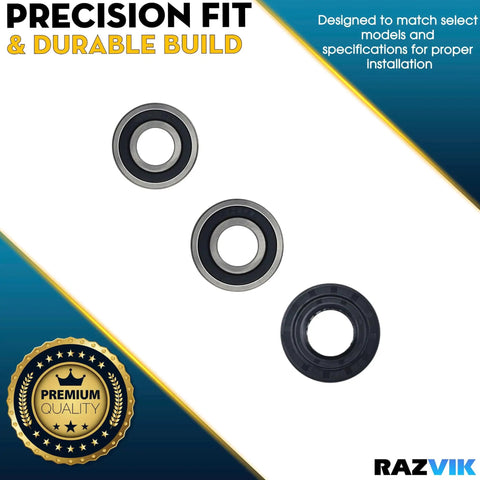 Heavy Duty Front Load Washer Tub Bearings And Seal Kit Replacement For Lg And Kenmore, featuring three durable rubber seals.