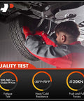 Mechanic installing 2 Pack Front Sway Bar Links Stabilizer Kit Fits Honda CR V 2007 2016 And Acura RDX 2007 2012 under car