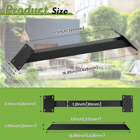 8 Pieces 45 Degree Inside Corner Braces For Wood Structures Like Gazebos Tree Houses Cabins And Patio Kits Easy One Piece Install No Wood Cutting Required Heavy Duty Load Bearing Brackets For DIY Projects