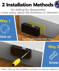 Installation methods for Game Changing Smart Cabinet Lock With Sleek Hidden Design For Baby Proofing Toddler Safety.