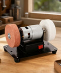 Heavy Duty Table Bench Grinder With Polishing Wheels And Sharpening Stone For Swift Project Repairs Tough As Nails Metal Body with dual wheels.