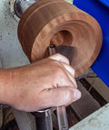 Pro Grade Woodturning Tool Rest Platform With Post And Collar For Scrapers And Turning Tools, Hollowing Ready, Beefy Stainless Steel Platform, 5 7 Or 9 Inch Lengths, 1 Inch Post, 7 Inch Wide Rest, USA Made used on a lathe with a wood bowl