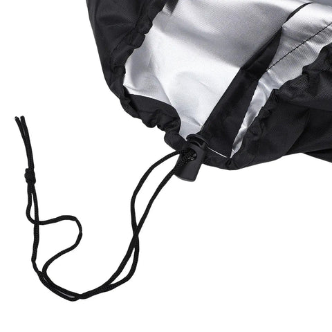Close-up of Heavy Duty Electric Vehicle Wall Charger Cover 2 Pack Waterproof Adjustable Ev Charging Station Protector with secure drawstring.