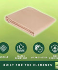 Beefed Up Replacement Canopy Top Cover For Style Selections Track Arm Rest Swing GCS00395A Beige Built With Reinforced RipLock 350 Fabric.