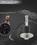 Top Shelf Marine Fuel Sender And Gauge Kit Featuring A Heavy Duty 100Mm Metal Housing with waterproof gauge and sender.