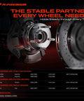 Heavy Duty Front Wheel Bearing And Hub Assembly Pair With Abs Sensor Slick Swap Plug And Play Fit For Chevy Equinox Saturn Vue Pontiac Torrent 5 Lug Studs Street Ready close-up view of hub assembly and brake disc