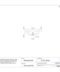 Industrial Four Bolt Ball Bearing Flange Mount Unit With One Three Eighth Inch Bore Cast Iron Housing And Felt Seals top view dimensions diagram