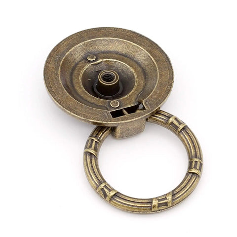 Heavy Duty Vintage Cup Pull Handles For Kitchen Cabinets And Furniture, Solid Cast Zinc Oil Rubbed Bronze Drawer Knobs with detailed view.