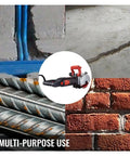 Heavy Duty Electric Wall Chaser Concrete Slotter With Adjustable Depth And Width 125 Mm Blade for cutting grooves in concrete and masonry.