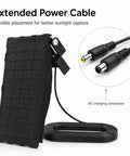 Keep Your Trail Camera Kickin All Season Long With This Badass 12V Solar Panel Charger Featuring A Built In Lithium Pack For No Sweat Off Grid Power That Plays Nice With Reveal X Units During Your Outdoor Adventures. Extended power cable with solar panel for optimal sunlight capture.