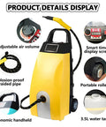 3000W High Pressure Steam Cleaner With Ozone Function For Heavy Grease And Dirty Carpets, yellow finish, adjustable features, ergonomic design.