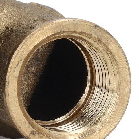 Close-up view of a Heavy Duty Brass Water Valve 1/2 Inch Female Npt Thread Fitting showcasing the threaded interior.