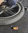 Universal Heavy Duty Chain Tensioner Kit With Black Metal Guide Roller Fits Dirt Bikes And Quads Ideal For Quick Easy Bike Repair And Transmission Maintenance To Keep Your Drive Chain Tight Without Using Any Tools For Awesome Off Road Riding Vibes, black roller on bike wheel