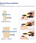 Installation instructions for Thirty Pack Gold Cabinet Pulls Single Hole Built Tough Zinc Alloy Kitchen Drawer Handles.