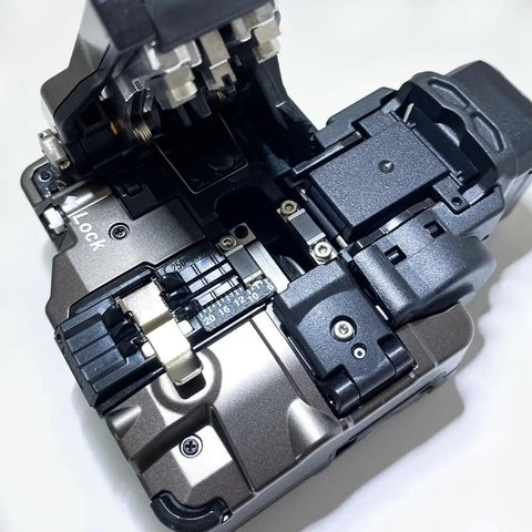 Close-up of CT 60 Fiber Optic Cutter With Auto Bluetooth Connection For Field Use, showcasing rugged design and precise cutting mechanism.