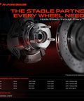 Pair Of Front Wheel Bearing And Hub Assemblies For Nissan Versa 2007 2012 close up of front brake hub and rotor with bolts.