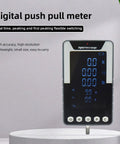 No Sweat Handheld Dynamometer With Drop Dead Easy Digital Force Gauge For Quick Push Pull Thrust Checks And Solid Tension Readings Across Three Slick Measurement Modes displayed on a lightweight digital force meter.