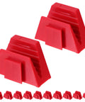 12 Piece Modular Wrench Storage Rack Magnetic Tool Holder Organizer Tray For Toolbox And Garage Keeps Wrenches Neatly Sorted And Quick To Grab Great For Home Garages And Shop Carts Provides Fast Access And A Clean Workspace, red plastic rack image
