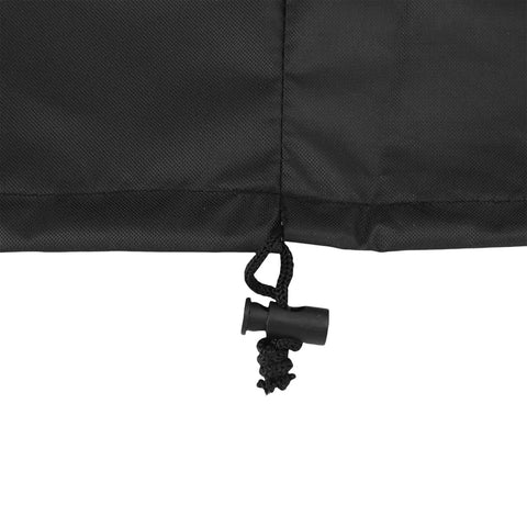 Close-up of the adjustable cord and toggle on Kickass Weatherproof EV Charger Cover With Tough Rainproof Shield for outdoor use.