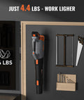 Cordless Leaf Blower With 70 Minute Runtime And 4000mAh Battery displayed with tools, 4.4 lbs lightweight design for yard cleanup.