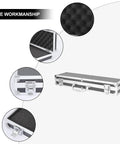 Solid Aluminum Tool Box Featuring A Slick Padded Interior And Extra Sturdy Reinforced Handle, with interior pads.