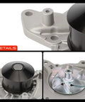 Engine Water Pump For Kia Sorento V6 3.5L 2003 2004 2005 2006 Aluminum Cooling System Part close-up showing steel impeller.