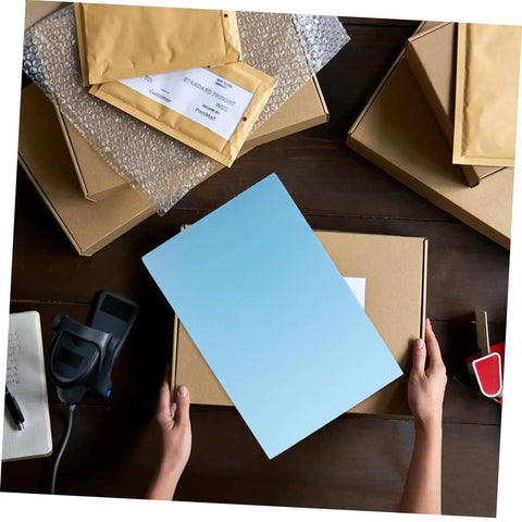 Premium Polyurethane Foam Sheet Cuts For Toolboxes And Cases Delivering Kick Ass Protection For Sensitive Gear During Road Trips And Moves With Heavy Duty Cushioning That Keeps Everything Locked Safe And Secure in hands above cardboard boxes.