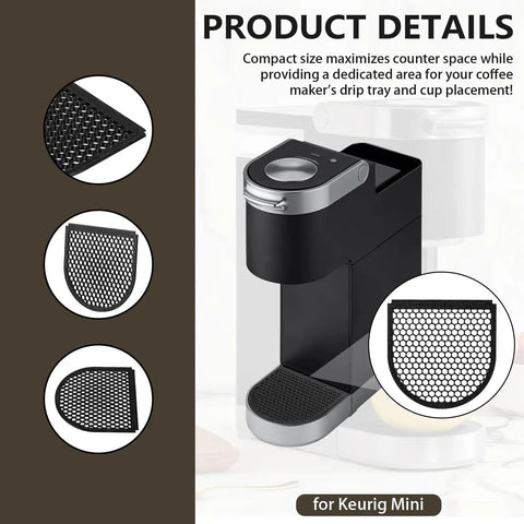 Snap On Drip Tray Cover Replacement Part For K Mini Coffee Maker, Easy Fit With A Four And A Half Inch Base, No Slip Secure Mount