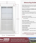 Measuring guide for heavy duty decorative vinyl window hinge kit with two S hooks for exterior shutters black finish.