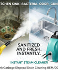 High Power 3000W Multipurpose Steam Cleaner With 3.5 Liter Tank For Fast Home And Auto Cleaning uses pure water to sanitize kitchen sink.